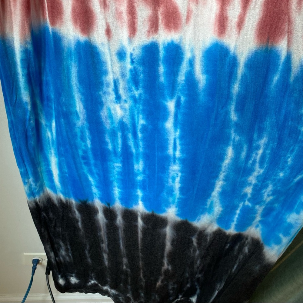 NWT Zara Pink Tie-Dye Maxi Dress size L - Picture 5 of 7